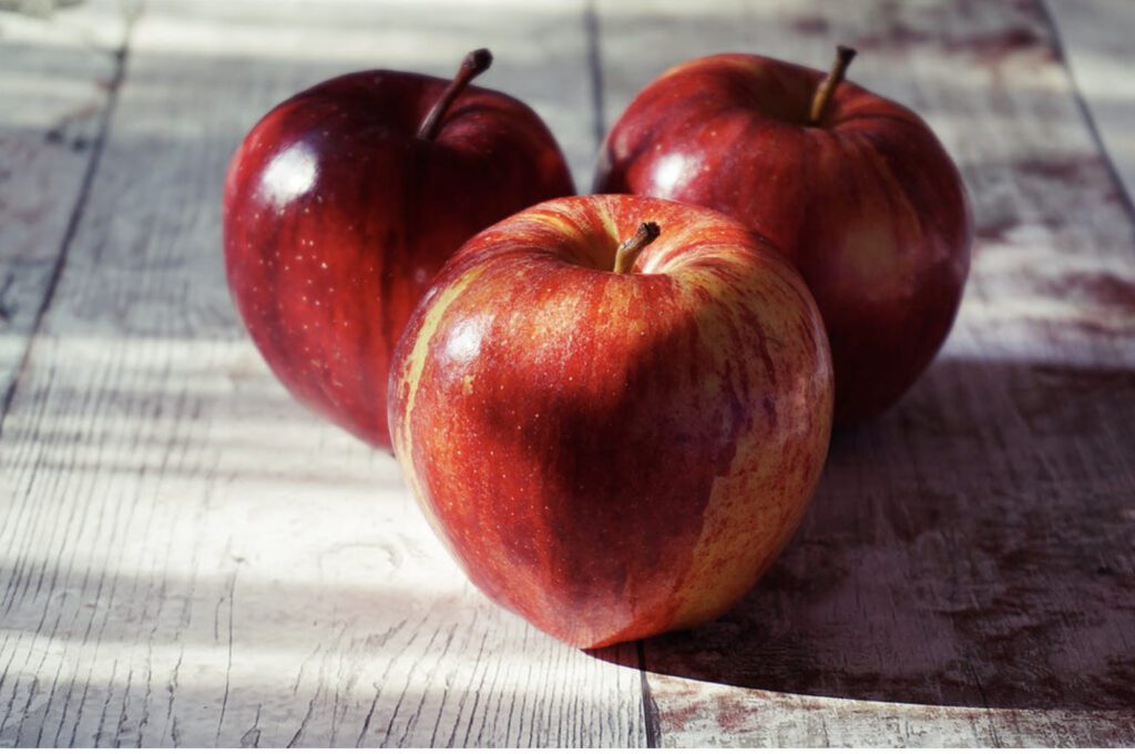 Red apples for snack